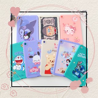 สําหรับ iPad Air 3 4 5 Mini 6 Pro 10.5 10.9 Air4 Air5 Air3 Mini4 Mini5 Mini6 เปลือก Soft TPU Case ชุดการ์ตูน Cute Cartoon Stitch Winnie the Pooh Snoopy Kuromi Hello Kitty รูปแบบกรอบภาพ เคสใสกันกระแทก ปลอกซิลิโคน