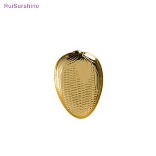 Ruisurshine ใหม่ ถาดใส่ผลไม้ เค้ก ขนมหวาน สีเงิน สีทอง 10 ชิ้น