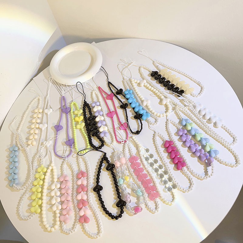 สายคล้องโทรศัพท์มือถือ ประดับจี้ผีเสื้อ ไข่มุก อุปกรณ์เสริม สําหรับ Airpods