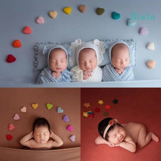 Blala 5 6 9 ชิ้น DIY แฮนด์เมด เด็กทารก รู้สึกรัก หัวใจ ดาว เครื่องประดับตกแต่งบ้าน ปาร์ตี้ ทารกแรกเกิด พร็อพถ่ายภาพ