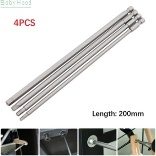 【Big Discounts】Screwdriver Bit 1/4 Inch 200mm 3/4/5/6mm 4pcs Hex Head Magnetic Handle#BBHOOD