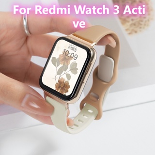 สายนาฬิกาข้อมือซิลิโคน สําหรับ Xiaomi Redmi Watch 3 Active Redmi Watch 3 Lite