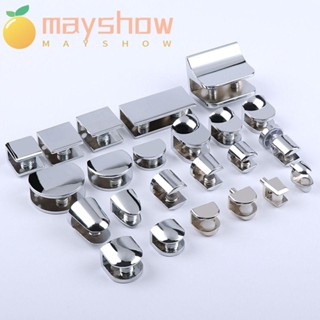 Mayshow แคลมป์หนีบกระจกนิกเกิล แบบหนา 6-12 มม. 1 ชิ้น