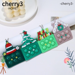 Cherry3 พวงกุญแจ จี้รูปหนู ของขวัญคริสต์มาส ขนาดเล็ก 5 ชิ้น