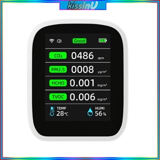 Kiss เซนเซอร์ตรวจจับความชื้นในร่ม HCHO PM2 5 คุณภาพอากาศ