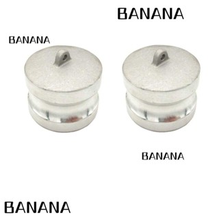 Banana1 อะแดปเตอร์ปลั๊กล็อค ตัวผู้ 1 นิ้ว สีเงิน น้ําหนักเบา 304 1 นิ้ว 2 ชิ้น