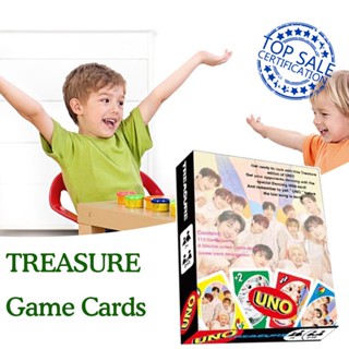 Treasure Uno การ์ดเกม คุณภาพสูง สไตล์เกาหลี สําหรับเกมกระดาน 2-9 C3B8