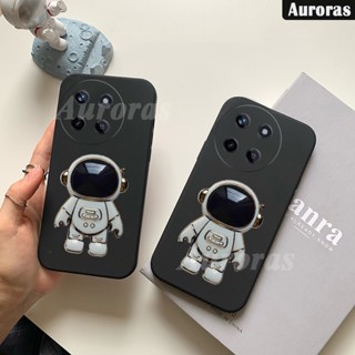 สําหรับ Realme 11 Pro Plus เคส เงา นิ่ม ซิลิโคน เคส + ตัวยึด นักบินอวกาศ สําหรับ Realme11 Pro + เคสด้านหลัง