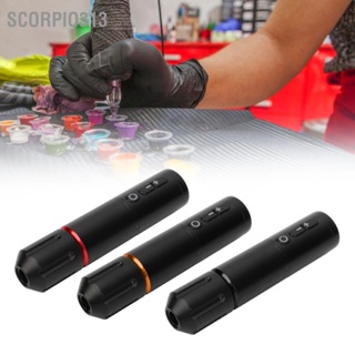 Scorpio313 ปากกาสักเครื่องโรตารีไร้สาย 1800mah แบตเตอรี่คู่ USB ชาร์จใหม่ได้สำหรับการแต่งหน้าถาวร