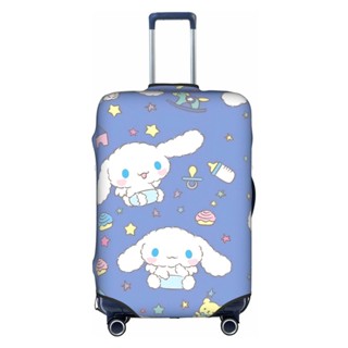 Sanrio Cinnamoroll ผ้าคลุมกระเป๋าเดินทาง แบบหนา 18-32 นิ้ว ยืดหยุ่นสูง กันฝุ่น และรอยขีดข่วน กระเป๋าเดินทาง ผ้าคลุมป้องกัน