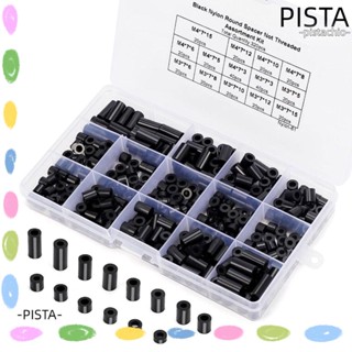 Pista ชุดสกรูสเปเซอร์ ไนล่อน ทรงกลม สีดํา 320 ชิ้น