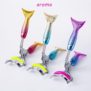 Aroma ที่ดัดขนตา แบบพกพา มืออาชีพ ที่มีสีสัน เครื่องสําอางผู้หญิง ดัดขนตา เลดี้ เครื่องมือแต่งหน้า คลิปดัดขนตา