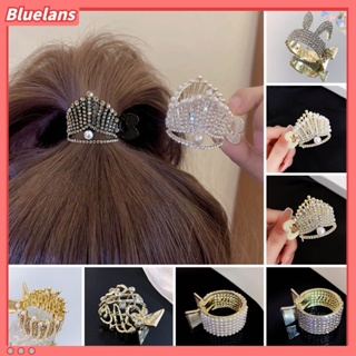 【 Bluelans 】กิ๊บติดผม รูปมงกุฎกระต่าย ประดับไข่มุกเทียม กันลื่น น้ําหนักเบา สําหรับผู้หญิง