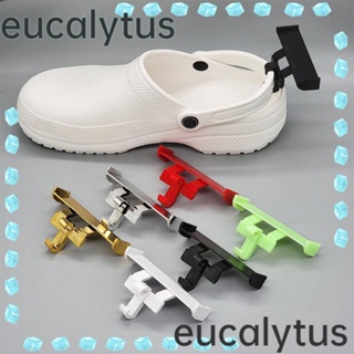 Eucalytus1 คลิปตกแต่งรองเท้าลําลอง Croc Clog 2 ชิ้น