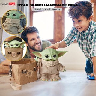 Baby Yoda รูปตุ๊กตา Star Wars Force Awakens Master Baby Yoda ของเล่น Alien ตกแต่ง Mandaalorian Master ของเล่นตุ๊กตาของขวัญเด็ก homelove