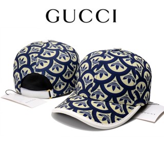 Gucci หมวกเบสบอล กันแดด 100% สไตล์สตรีท แฟชั่นสําหรับทุกเพศ