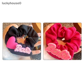 Luckyhouse0^^ ยางรัดผม รูปหัวใจ ขนาดใหญ่ เครื่องประดับแฟชั่น สําหรับตุ๊กตาบาร์บี้