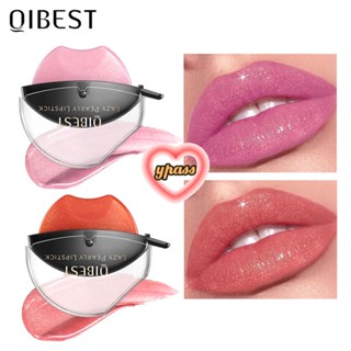 CYREAL CYREAL Qibest Warm Lazy Lipstick Matte Waterproof Long Lasting Pearlescent Lipstick Hydrating Moisturizing Not Easy To Fade Lasting Warm Pearlescent Lipstick แต่งหน้าบนใบหน้า