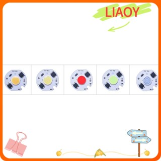 Liaoy ชิปหลอดไฟ LED COB สีขาว สีแดง สีฟ้า สีเขียว 220V อินพุต 5W 27 มม.