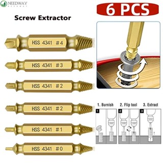 Needway เครื่องดูดสกรูหัก HSS แบบสองหัว สําหรับงานไม้