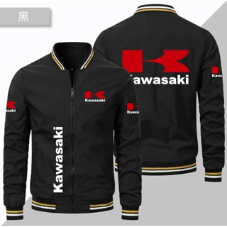 Kawasaki LOGO baseball uniform VULCAN650S NINJA400 NINJA650 Z250 VERSYS-X 300 Z650 W800 Z650RX Z900 NINJA1000SX VERSYS 1000 KLX230 ER-6N motorcycle outdoor riding thin sports windproof jacket