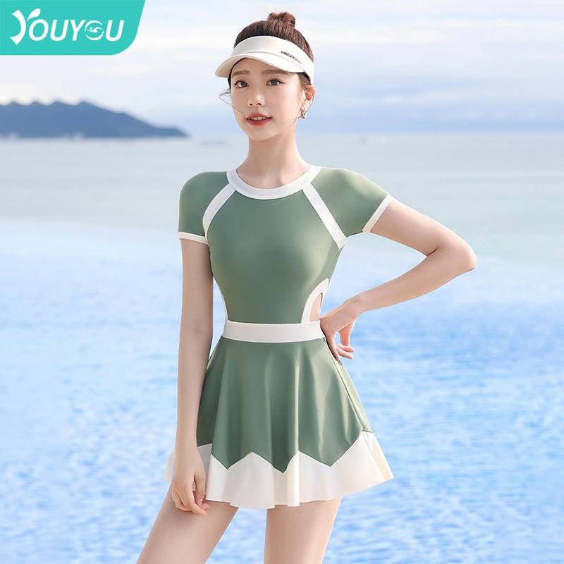 Youyou ชุดว่ายน้ําวันพีช แบบรูกลวง เข้ารูป แฟชั่นฤดูร้อน สําหรับผู้หญิง 2023
