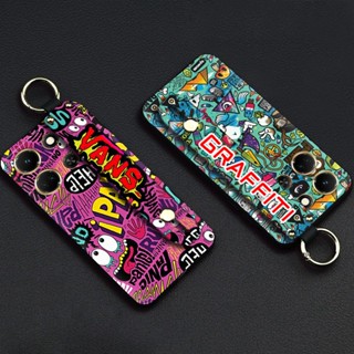 protective Lanyard Phone Case For infinix Note30 4G/X6833B Anti-knock Wristband Waterproof Wrist Strap cartoon ring