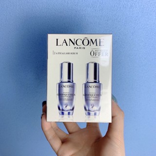 Lancome โลชั่นรองพื้น เอสเซนส์บํารุงรอบดวงตา ขนาดเล็ก สีดํา 20 มล. สองชิ้น