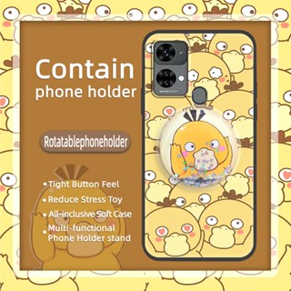 Cute glisten Phone Case For Oukitel C33 Soft Case Anti-knock Kickstand drift sand Waterproof Durable Cartoon TPU Fashion Design