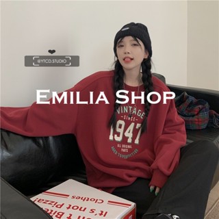 EMILIA SHOP  เสื้อผ้าผู้ญิง แขนยาว เสื้อฮู้ด  คุณภาพสูง Trendy Chic Stylish A98J1KC 36Z230909