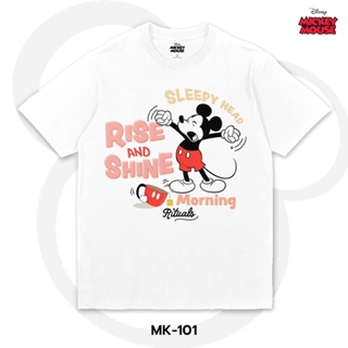 เสื้อยืดการ์ตูน Mickey Mouse คอลเลคชั่น "Mickey Mondays"  ลิขสิทธ์แท้ DISNEY (MK-101)