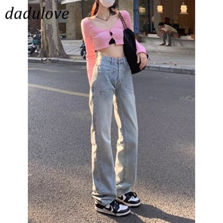 DaDulove💕 New American Ins High Street Retro Jeans Niche High Waist Loose Wide Leg Pants Large Size Trousers