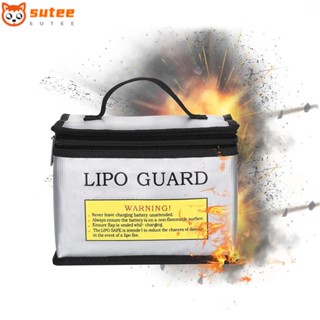 Sutee กระเป๋าเก็บแบตเตอรี่ LiPo ป้องกันการระเบิด สีเงิน