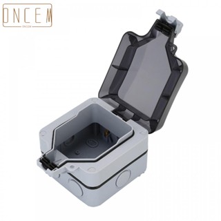 【ONCEMOREAGAIN】Durable Outdoor Electrical Socket Box High Quality PC Material 110*110*95mm Size