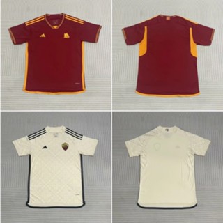 เสื้อกีฬาแขนสั้น ลายทีมชาติฟุตบอล Roma 2324 ชุดเหย้า คุณภาพสูง