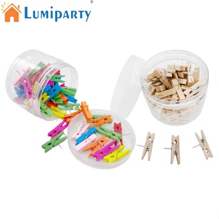 Lumiparty คลิปไม้คอร์ก พร้อมหมุด 50 ชิ้น สําหรับตกแต่ง