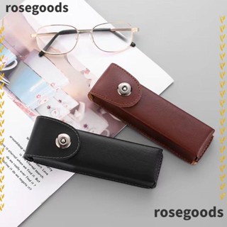 Rosegoods1 กล่องเก็บแว่นตา แบบพกพา ย้อนยุค นุ่ม เคสพกพา