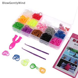 Blowgentlywind สายรัดข้อมือยาง สําหรับถักสร้อยข้อมือ diy 600 ชิ้น BGW