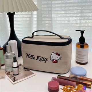 Hello Kitty Woman กระเป๋าแต่งหน้าการ์ตูน Travel Toiletry กระเป๋าเครื่องสำอาง AUBESSTECHSTORE AUBESSTECHSTORE