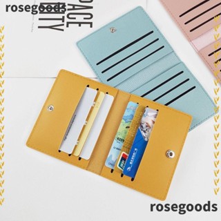 Rosegoods1 กระเป๋าสตางค์ ใบสั้น หนัง PU ใส่บัตรรถบัส