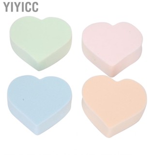 Yiyicc 4Pcs Makeup Sponge Soft Heart Shape Wet Dry Use   Blender