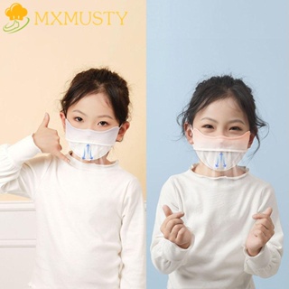 Mxmusty หน้ากากผ้าเรยอน ป้องกันรังสียูวี ระบายอากาศ ไล่โทนสี แฟชั่นฤดูร้อน สําหรับเด็ก เดินป่า