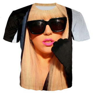 เสื้อยืด พิมพ์ลายนักร้องชื่อดัง Gaga สไตล์สตรีท 2022