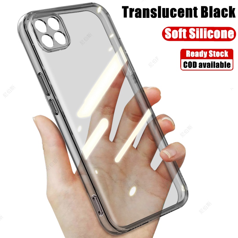 สําหรับ Samsung Galaxy กว้าง 5 6.6 นิ้ว SM-E426S SM-A226L นุ่มโปร่งแสงซิลิโคนสีดํายืดหยุ่นกันกระแทก 