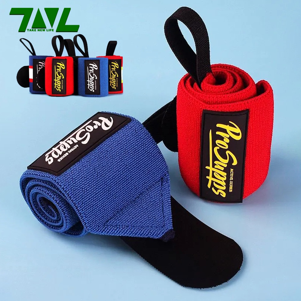 1 คู่ PROSUPPS II สายรัดข้อมือ ฟิตเนส ระบายอากาศ ที่รัดข้อมือ ใส่เล่นกีฬา ยกน้ำหนัก ออกกำลังกาย ปกป้องข้อมือ - รูปที่ 2