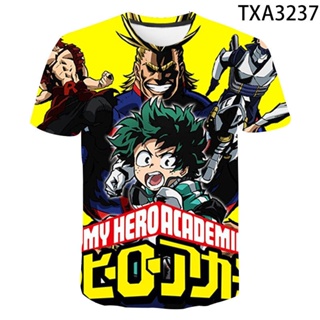 เสื้อยืด พิมพ์ลาย My Hero Academia Boku No Hero Academia สําหรับผู้ชาย