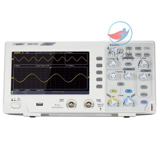 Mif)owon SDS1102 เครื่องวัดออสซิลโลสโคปดิจิทัล หน้าจอ LCD 7 นิ้ว 2CH 100MHz 1GS/s