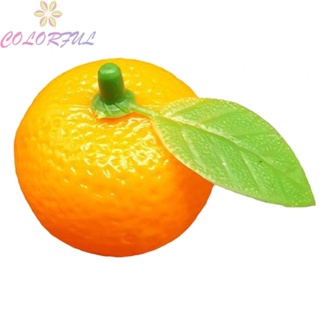 【COLORFUL】Simulation Orange 3.3x3.2cm Fake Artificial Fruit Fake Orange Flower Durable