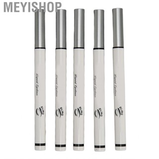 Meyishop Eyeliner Set  Smudge Proof Colored Pen Quick Dry 5Pcs Soft Brush Head for Women Performance