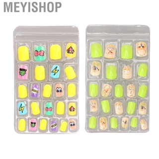 Meyishop Kids False Nail  ABS Material Fine Workmanship Press On Nails for Daily Life Dancing Party